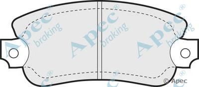 APEC BRAKING pad487 -  Комплект тормозных колодок, дисковый тормоз